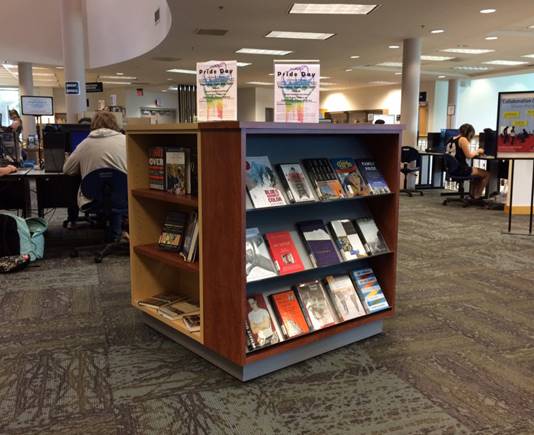 book display for pride day