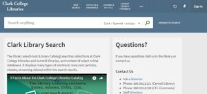 New Library Catalog homepage