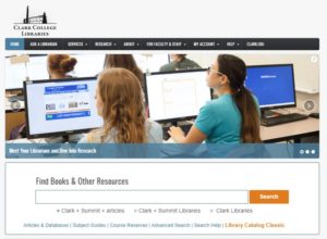 Clark College Libraries Homepage