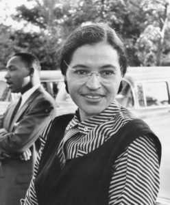 Photo of Rosa Parks and Martin Luther King