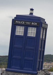 Photo of the TARDIS from the BBC TV series Doctor Who