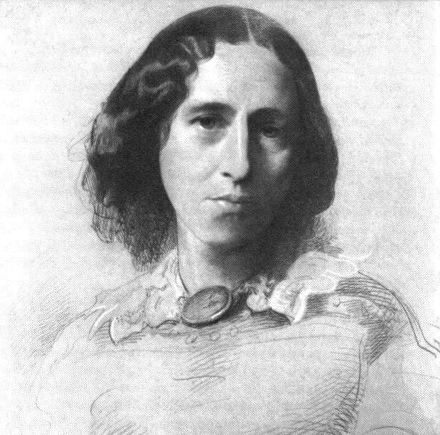 Portrait of George Eliot by Samuel Laurence