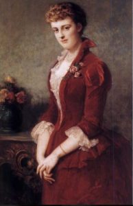 Portrait painting of Edith Wharton by Edward Harrison May