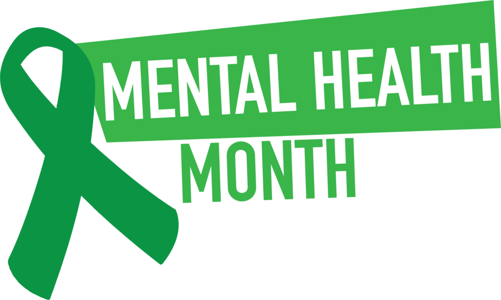 text reads: mental health month