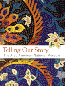Floral mosaic depicted on the cover of the book titled Telling Our Story