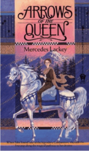 Decorative. Book cover: Arrows of the Queen